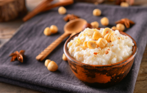 Riz au lait aux raisins et noisettes au Xylitol 