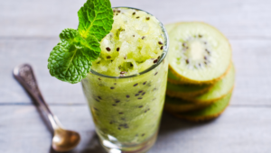 Sorbet poires, kiwis, citron vert au Xylitol 