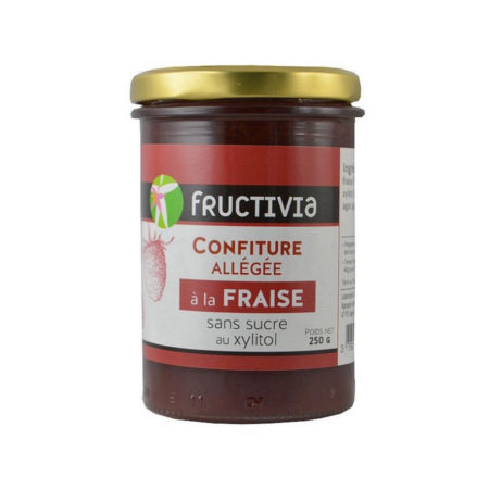 Confiture fraise et xylitol en 250 g